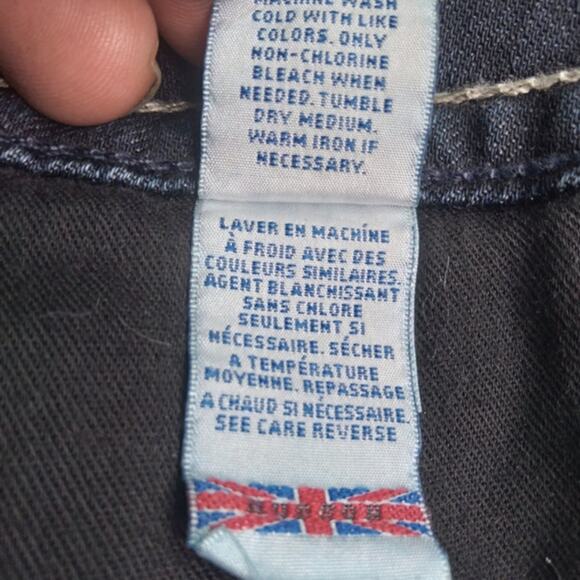 J776 EUC Hudson Dark Wash Capri  Cuffed size 26 - Picture 7 of 9